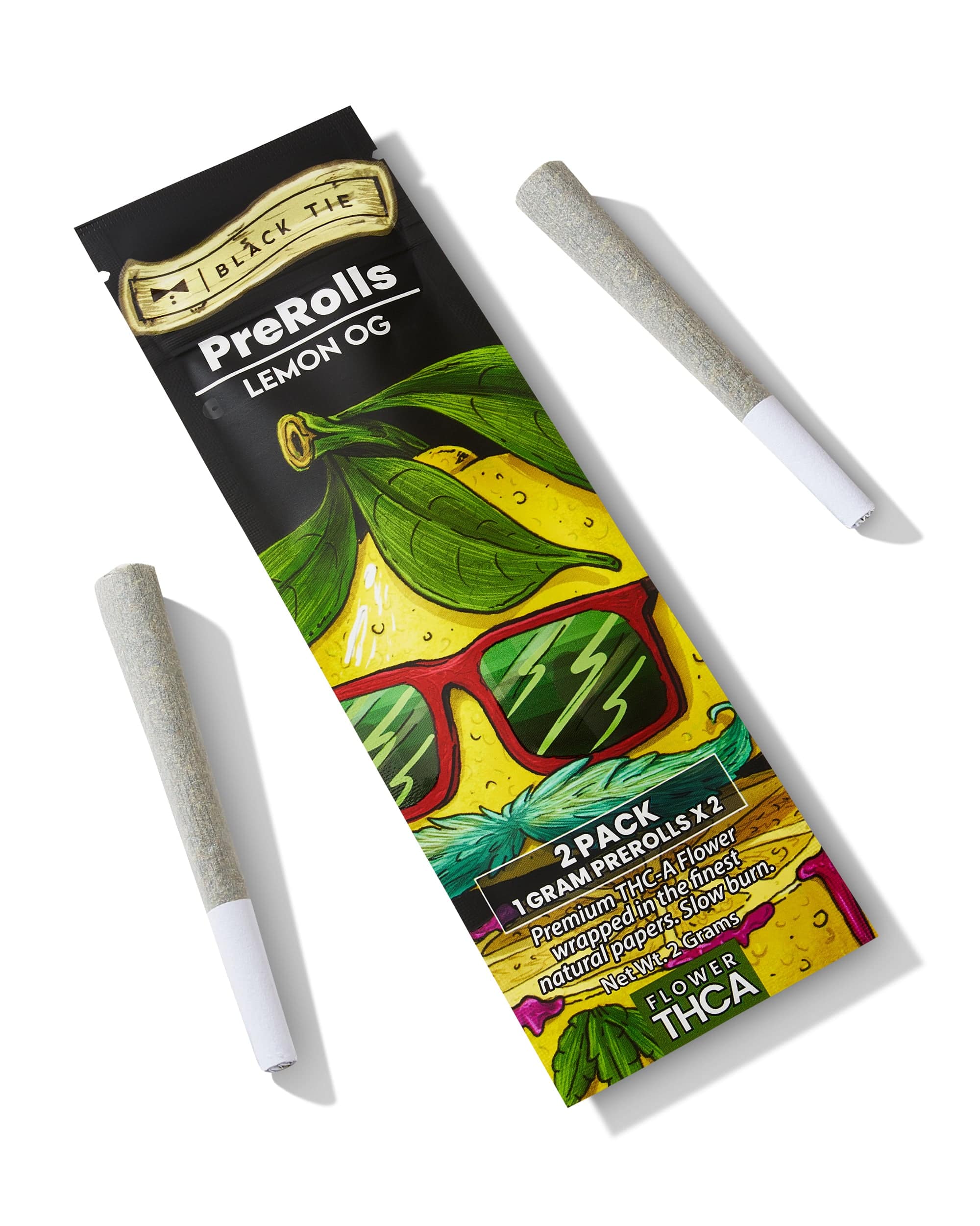 LEMON OG (hybrid) | THCA Prerolled Joints (2-Pack)