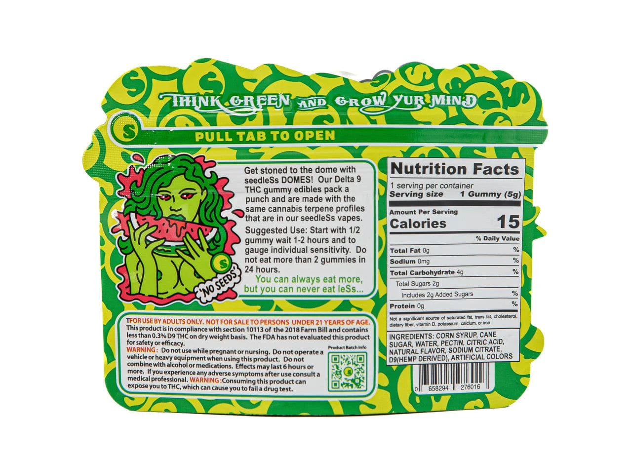 WATERMELON OG THC Delta-9 DOMES - 100MG (Indica-Infused Gummies)