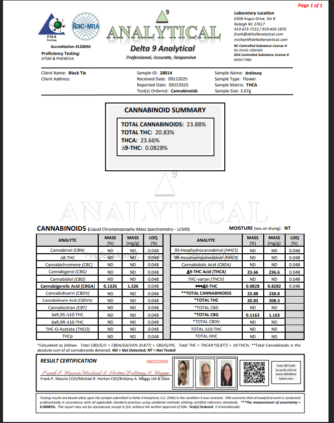 JEALOUSY RUNTZ (hybrid) | THCA Prerolled Joints (2-pack)