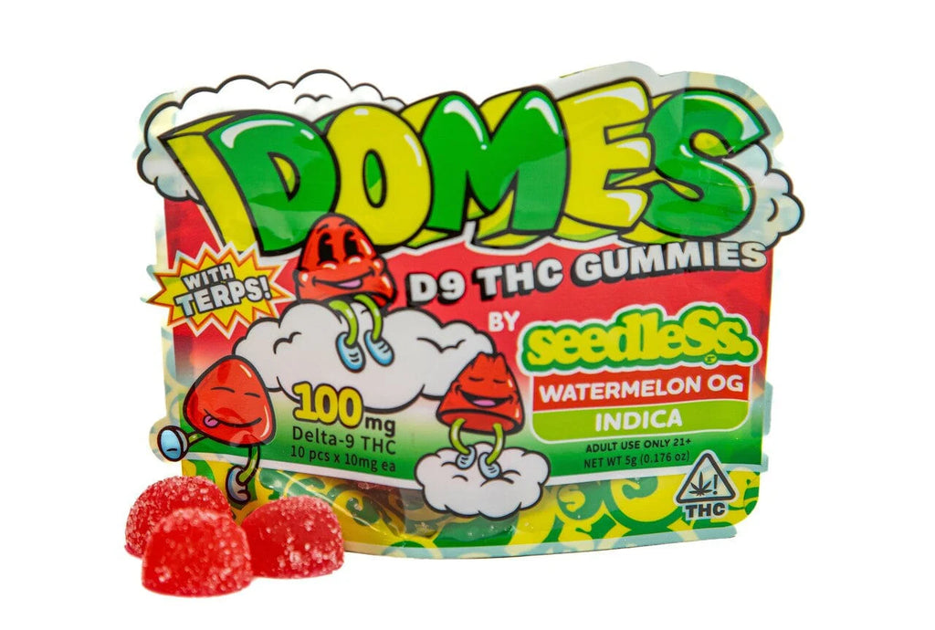 WATERMELON OG THC Delta-9 DOMES - 100MG (Indica-Infused Gummies)
